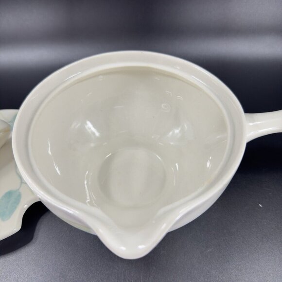 Vintage Red Wing MERRILEAF Gravy Boat with Lid True China With Handle READ - Picture 7 of 16